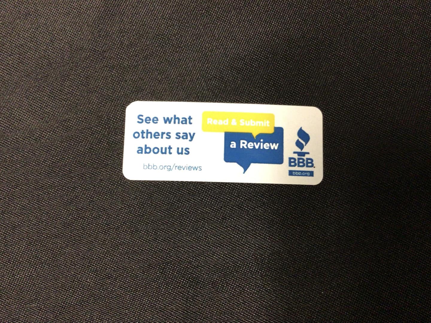 BBB-Roll Label--Yellow Review-Read & Submit