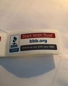 BBB-Roll Label—Check Us Out